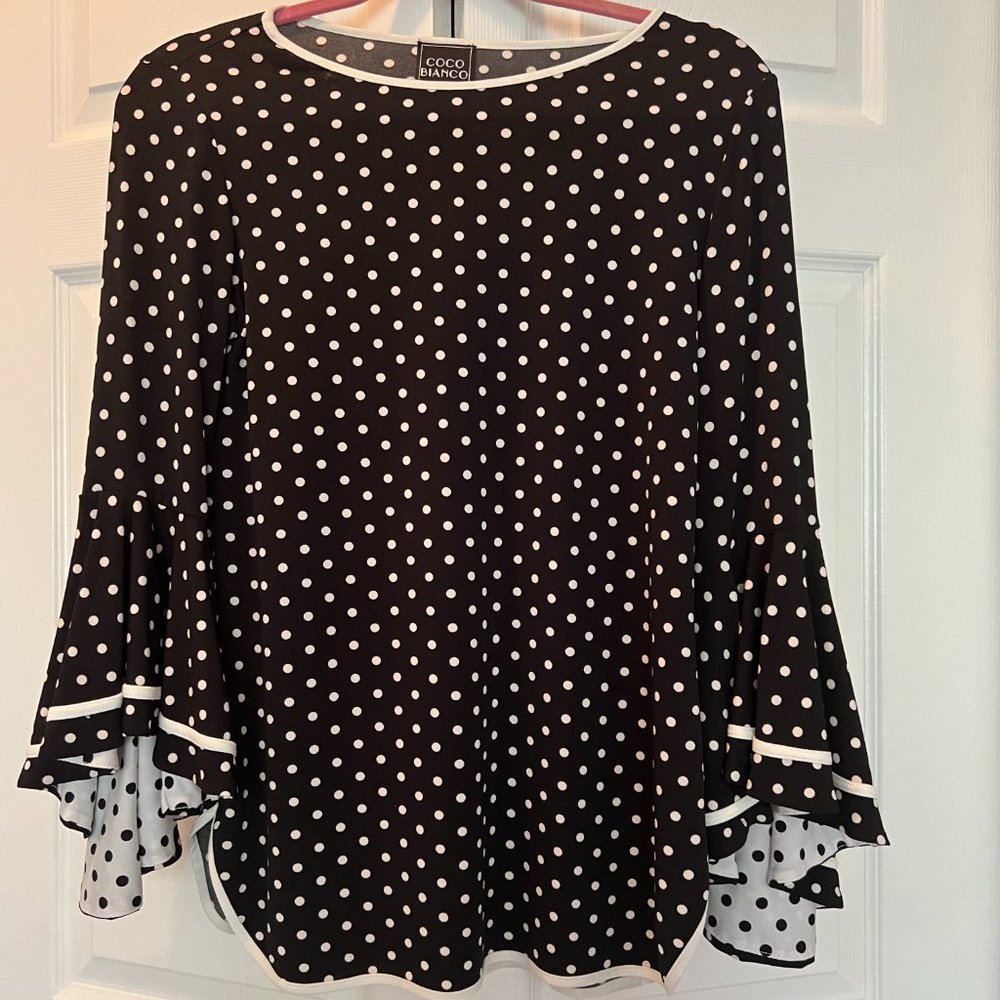 Coco Bianco Blk & White Polka Dot